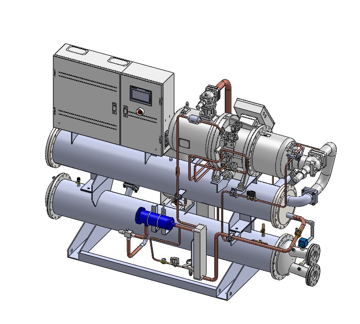 水冷螺杆-低温单机三维图