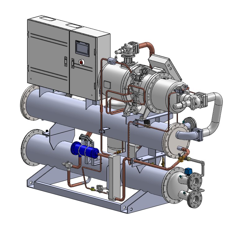 水冷螺杆-低温单机三维图